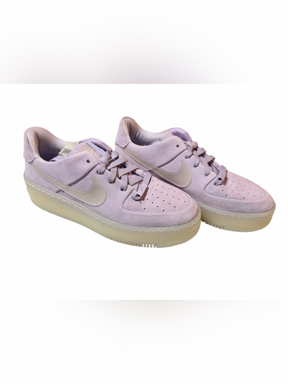 Nike Women’s Low-Top Suede Sneakers in Pastel Lavender